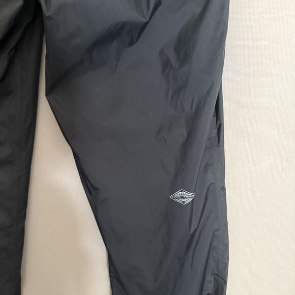Columbia Pants Mens XL Black Waterproof Rain Wind Shell Outdoor Hiking Omni Tech - Picture 4 of 13
